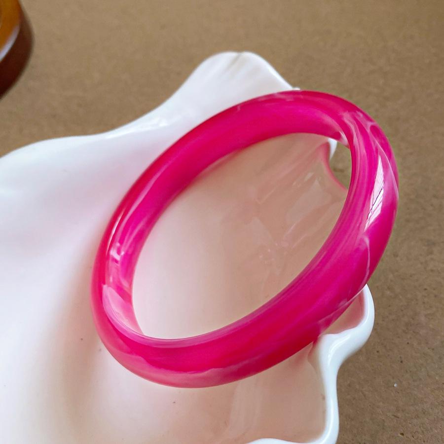 Minimalistyczna bransoletka z żywicy w kolorach gradientowych: Świeża, Słodka, Wszechstronna Bransoletka dla Kobiet