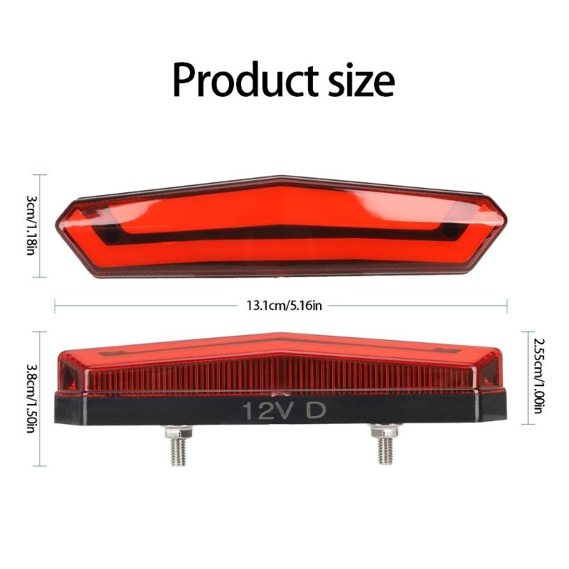 High Brightness LED Rear Light Replacement Warning Rear Lamp For Driving Taillights Electric Bike Warning Light
