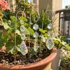 Bunte Kristallprismen Sonnenfänger Reflektierend Handgefertigt Garten Sonnenfänger Metallpfahl mit Haken Exquisit