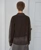Simeteuligpeosenteu Sheer Mesh Shirt / Brown