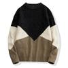 Winter Men 'S Round Neck Thicken Sweater Loose Knitwear Sweater Warm Bottoming Shirt 