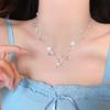 Starfish Shell Pearl Necklace Women's Seaside Vacation Wind Stacked Collarbone Chain Unique New Atmosphere Accessories