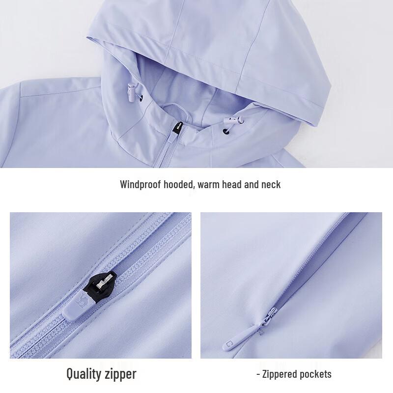 Camel Women's Fleece Lined Hooded Jacket