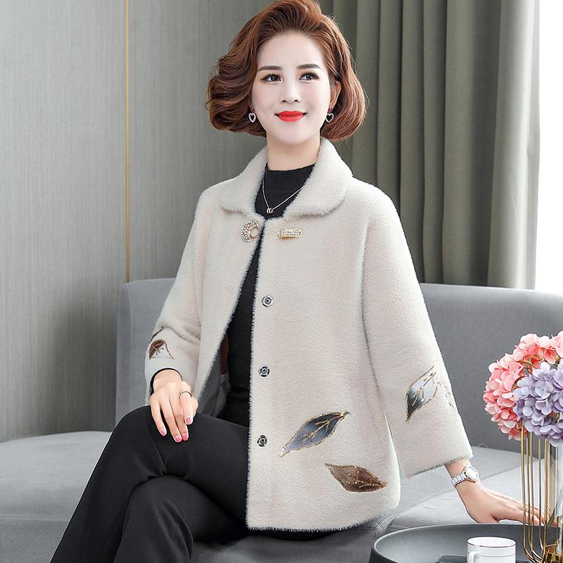 

Жіноча осіння туніка великого розміру з потовщеним лацканом, коротка м’яка зручна тепла туніка в повсякденному стилі XXS