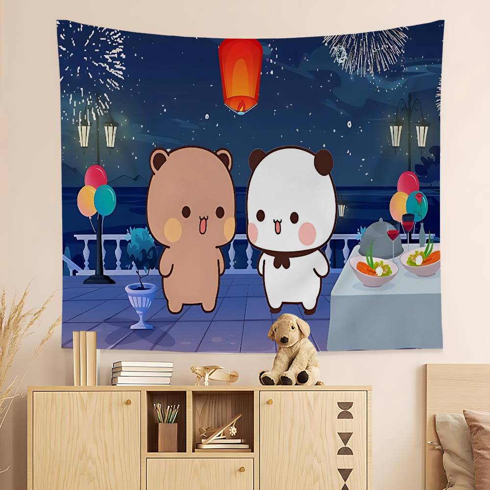 2026 Healing Language Tapestry Bohemian Style Tapestry Bedroom Distant Mountains and SunsetTapestry Aesthetic Wall Hanging Decor