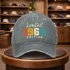A Vintage  MenS Baseball Cap Adjustable And Stylish for Outdoor Use Featuring an Urban Design This Lightweight And Fashi