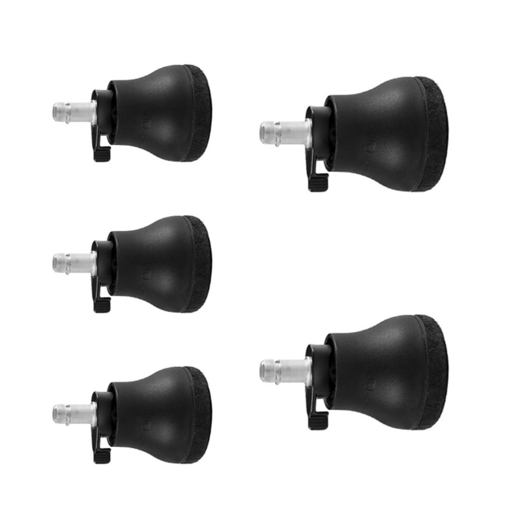 5pcs Chair Wheel Stoppers with Smooth & Silent Sliding Easy Installation Casters Upgrades for Office Furniture Casters