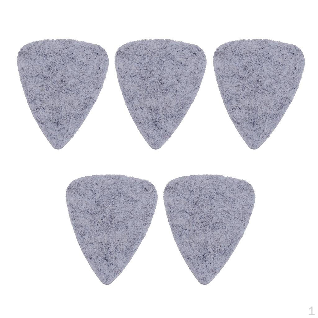 Pack/5pcs Classical Guitar Felt Finger Picks DIY 30 X 25 4mm
