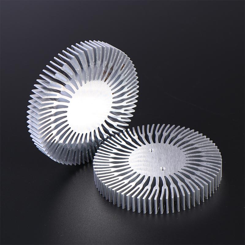 1/2 Stück D72mm*H10mm LED-Kühlkörper 4W 5W 6W 7W Hochleistungs-Aluminiumlegierung LED COB-Kühlkörper Ersatzteile