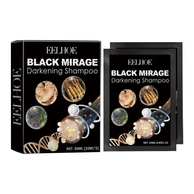 

Шампунь для темных волос, глубоко увлажняющий шампунь для кожи головы, восстанавливающий крем-шампунь для корней 25ml*2pcs