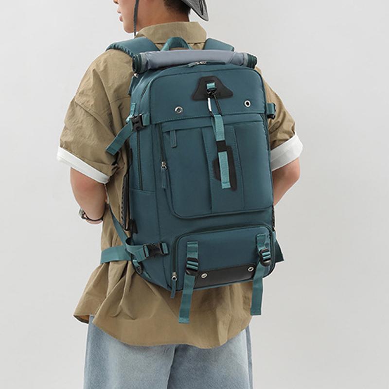 Large-capacity Backpack Men's Outdoor Expandable Multi-compartment Travel Boarding Backpack Travel Large Luggage Bag