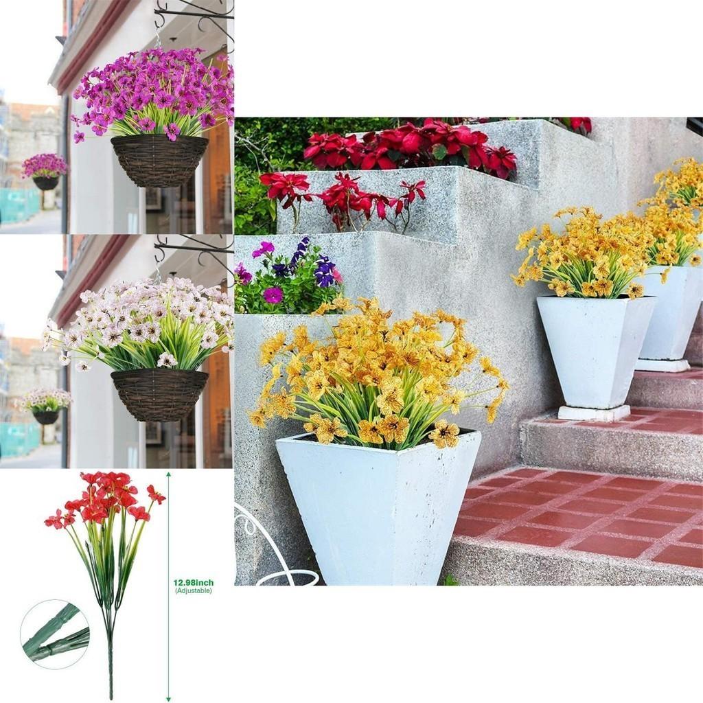 Bright And Lush Artificial Plum Blossoms Perfect Uv Resistant Outdoor Decor