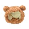 Four Seasons Pet Hat Bear Plush Hood British Short Cute Ears Cat Small Dog Funny Headgear Photo