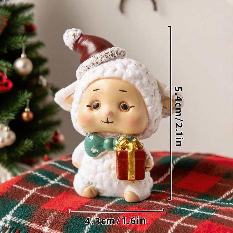 Christmas Small Ornaments Micro Landscape Cute Cartoon Santa Claus Christmas Tree Animal Decoration Ornaments Christmas Gifts