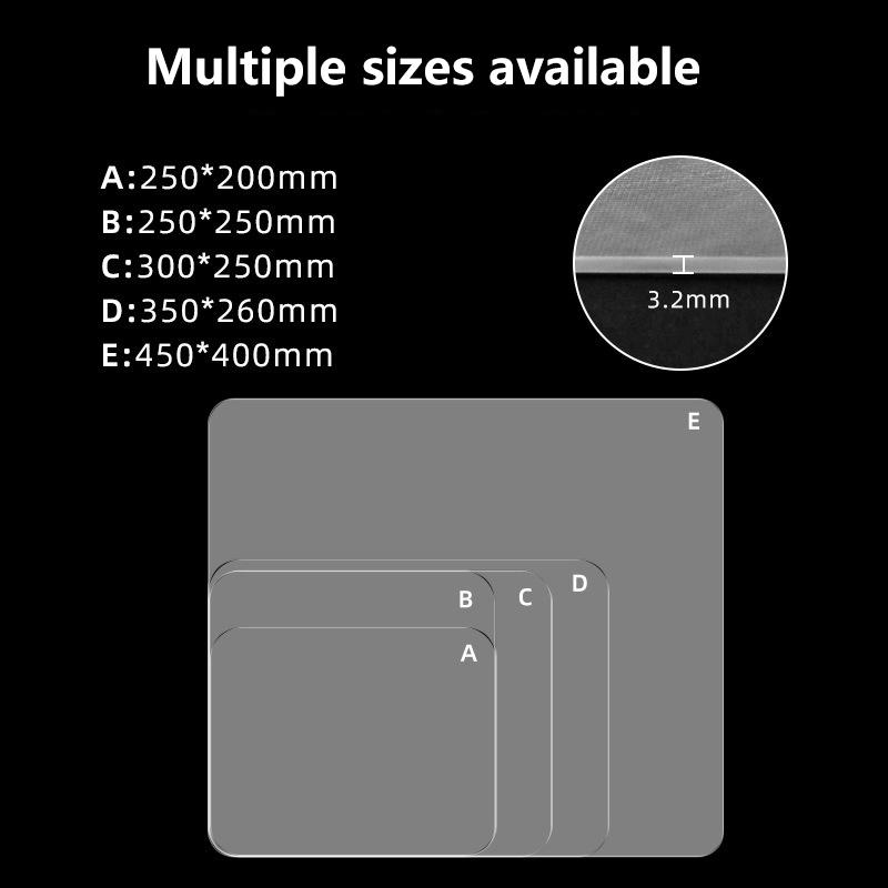 Transparent Glass Gaming Optical Mouse Pad E-Sport Fps Gamer Accessories Professional Mouse Mat Mousepad For Laptop Pc Computer