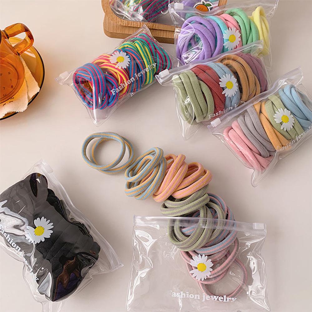 

Hair Ties 25Pcs/bag Elastic Candy Colors Ponytail Holder Hair Rope Hair Accessories Rubber Bands 01