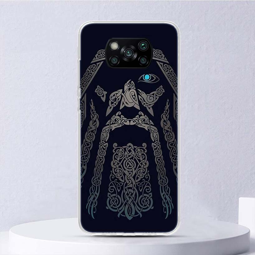 

Мягкий чехол Viking Vegvisir Odin Nordic для Xiaomi Poco X3 NFC X4 M4 Pro M3 M2, чехол для телефона F3 F2 F1 Mi Note 10 Lite A3 A2 A1 Funda Xiaomi Mi A3