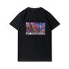 Herre Premium bomull Harajuku T-skjorte Evangelion Asuka Plakat Anime skjorte print T-skjorter Funny Style rundhals bomull T-skjorte Uformelle T-skjorter