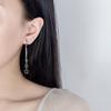 925 Silver Earrings Long Three Star Earrings Ladies Fashion Simple Birthday Party Wedding Anniversary Jewelry Gift