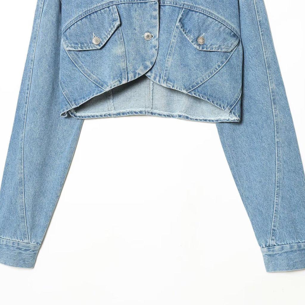 2026 Spring Women's Versatile Denim Jacket - Long-Sleeved Fashion Outerwear (6688024)