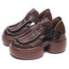 Fashion GKTINOO Retro Genuine Leather Thick Sole Platform Shoes Women 2025 Summer New Waterproof Comfort Round Toe Handmade Sandals