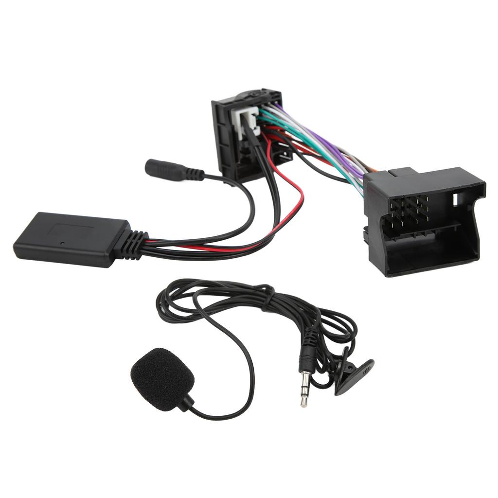 Bluetooth 5.0 AUX In Cable Car Stereo Audio Adapter Replacement for RCD310 RCD510 RNS510with Power Line