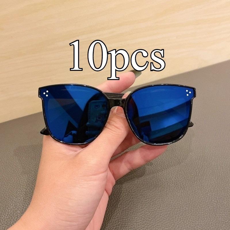 Classic UV400 Sunglasses for Kids Girls Colorful Mirror Metal Frame Eyewear Stylish Children Glasses