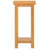 Side Table 27 X 24 X 55 Cm Solid Oak Wood