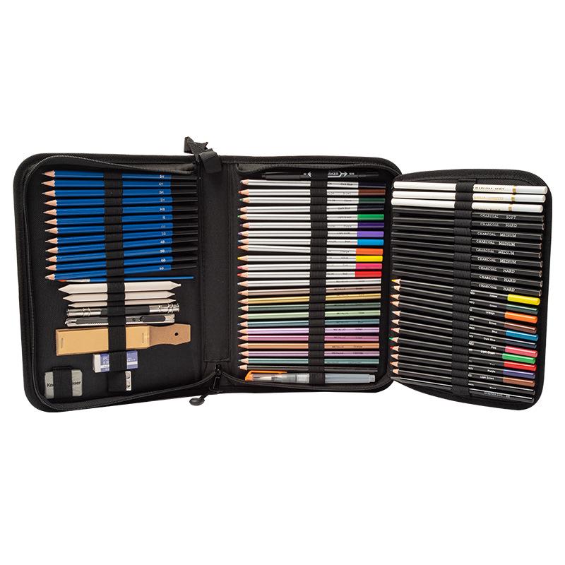 Professional Fine Arts Sketch & Colored Pencils Set - Creative Toolkit for Drawing & Painting