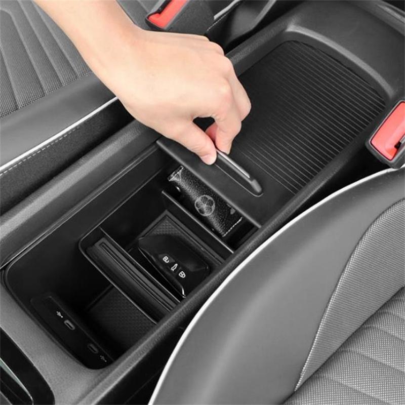 Car Accessories For VW Volkswagen ID.3 E11 ~2025  Center Console Armrest Storage Box Multifunctional Storage Auto Parts