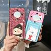 Shockproof Back Cover Phone Case For Honor X9a 5G/Magic5 Lite Card slot Dirt-resistant Silicone protective Card bag Cute