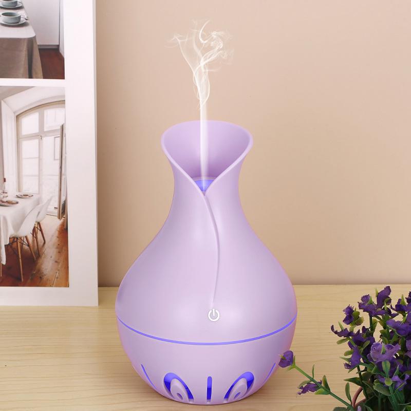 Creative USB Fog & Wood Grain Aromatherapy Humidifier with Custom Logo Option