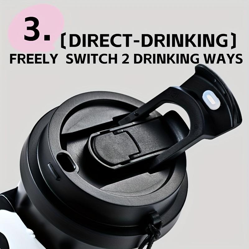 Insulated SUS316 Ceramic Stainless Steel Panda Coffee Mug BPA FREE Travel Mug 520ml 17oz Free Carry Freesip and Spout Twist On Lid Best Cup