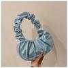 Bag Girl, Korean Version One Shoulder Dumpling Bag, French Bag, Fashionable Cloud Bag, Pleated Handbag, Armpit Bag
