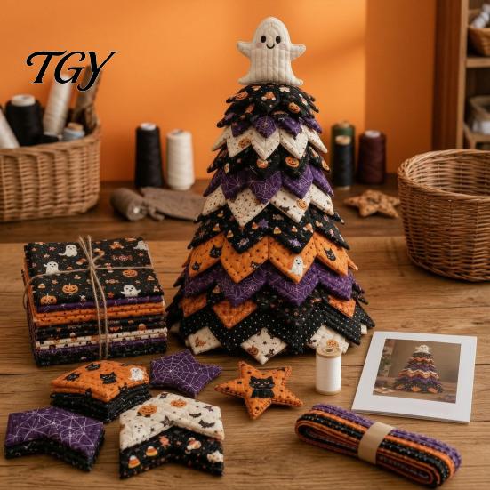 Crafting Materials for Kids DIY Christmas Tree Craft Kit, Handmade Art Crafts And Easy Sewing Kit Beginners Adults, Interactive Fabric Set Holiday