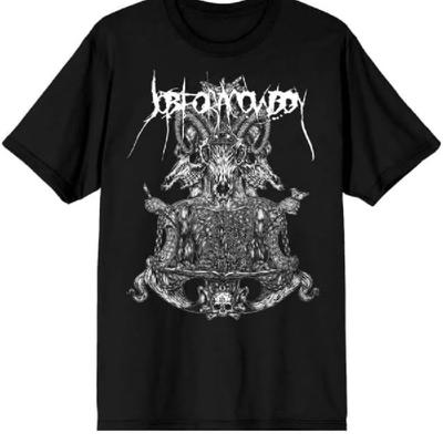 2Bhip Job for A Cowboy Illuminating Mens Black Short Sleeve T Shirt Death Metal Graphic Tees