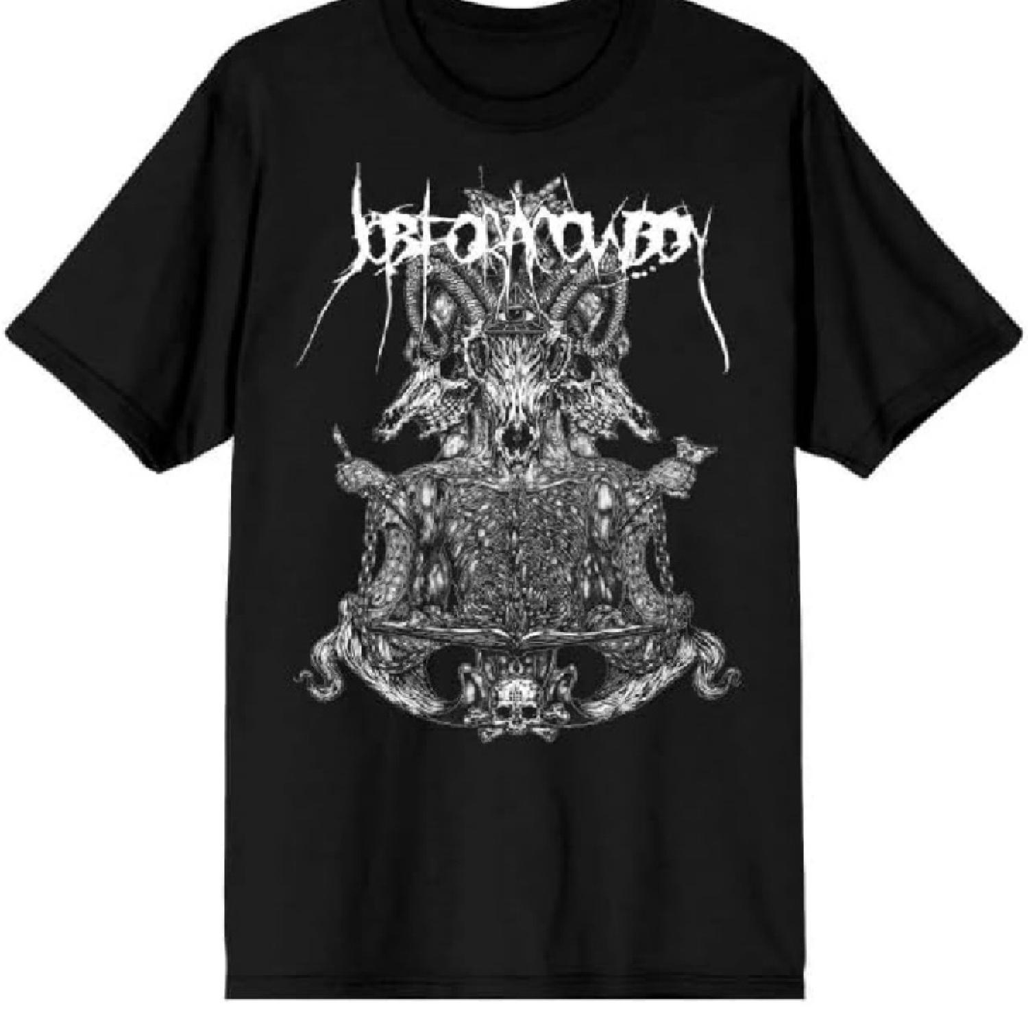 

2Bhip Job for A Cowboy Illuminating Mens Black Short Sleeve T Shirt Death Metal Graphic Tees XXXXXL