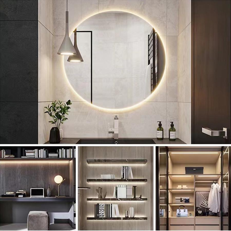 DC24V IP68 320LEDs/M COB LED Strip Light CRI90 Flexible LED Tape Waterproof Silicone Tube High Density Liner LED Strip Lamp