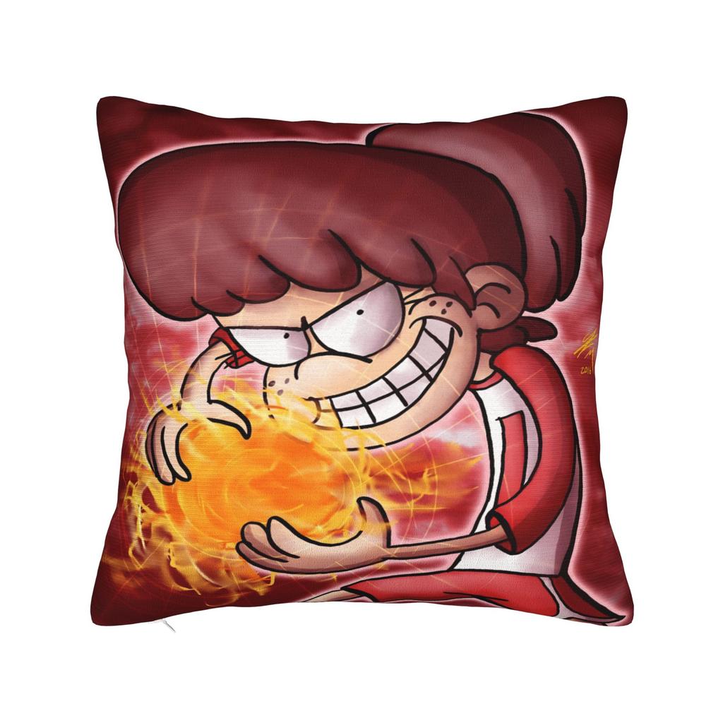 L-Loud Houses Family Cartoon Pillow Cover Custom Cushion Cover Novelty Pillow Case For Living Room Bed Chair