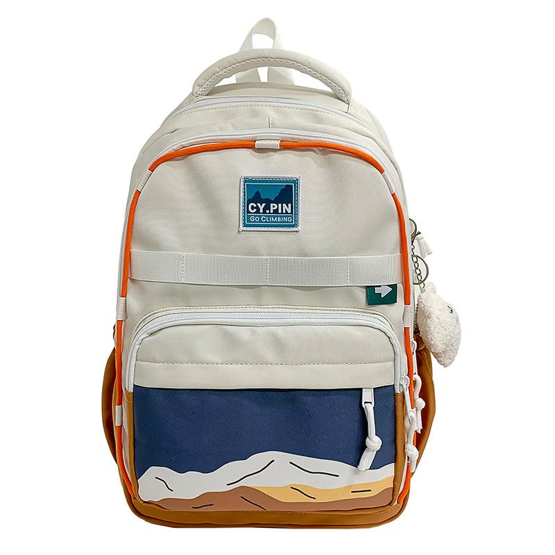 Backpack Girls Large Capacity Student School Bag New High School Student Simple Casual Backpack