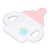 Baby Teether Cartoon Bottle Shape One Piece Soft Flexible Baby Silicone Teether Baby Teething Chew Toys