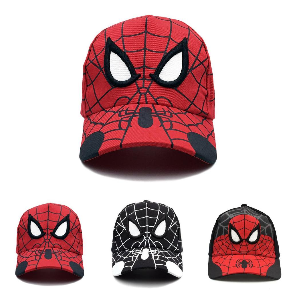 Spider Man Kids Cotton Baseball Cap With Embroidery Sun Hat For Outdoor Play And Sun Protection