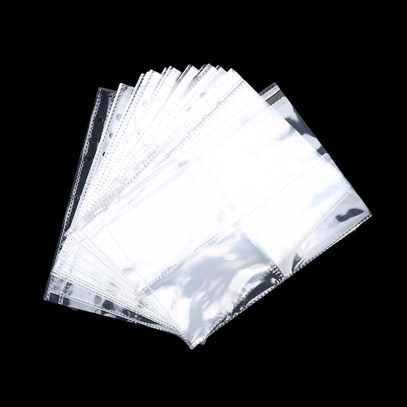 A5/A6 Loose Leaf Binder Cover Refillable Notebook Shell 25 Sheets Clear Binder Planner Inner Pages Protectors