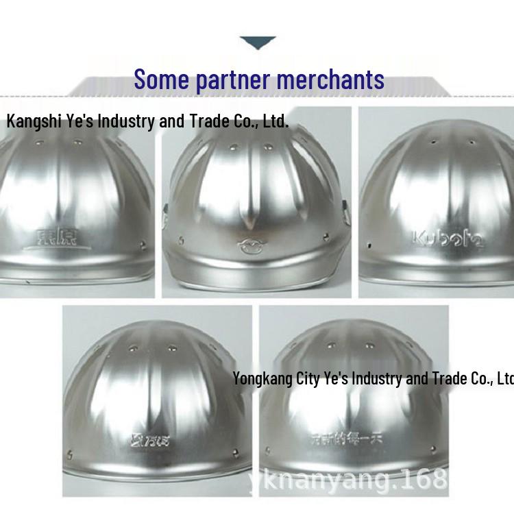 Aluminum Alloy Construction Safety Helmet - National Standard Protective Hat