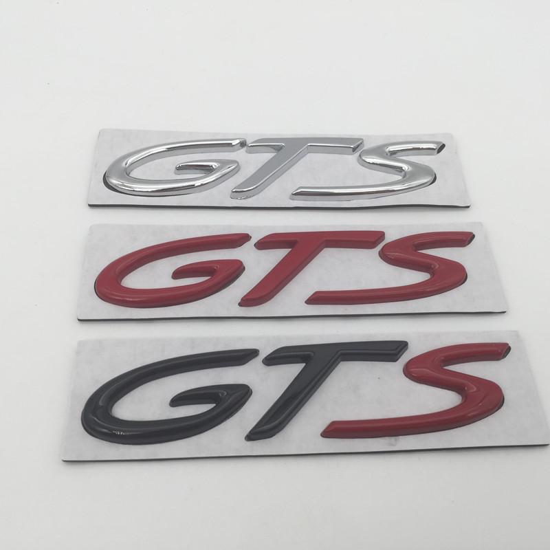 1 ud. Metal 3D de alta calidad para coche turbo GTS Letra WEXV5 Calcomanías de maletero trasero insignia pegatina Pegatina estilo Accesorios de coche