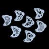 20Pcs Reusable Face Painting Stencils - Durable Pet Plastic, Washable & Reusable With Assorted Floral, Spiderweb, Heart Designs