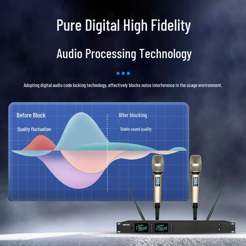 HDCON HT-P220S9 Handheld UHF Wireless Microphone System (CN version)