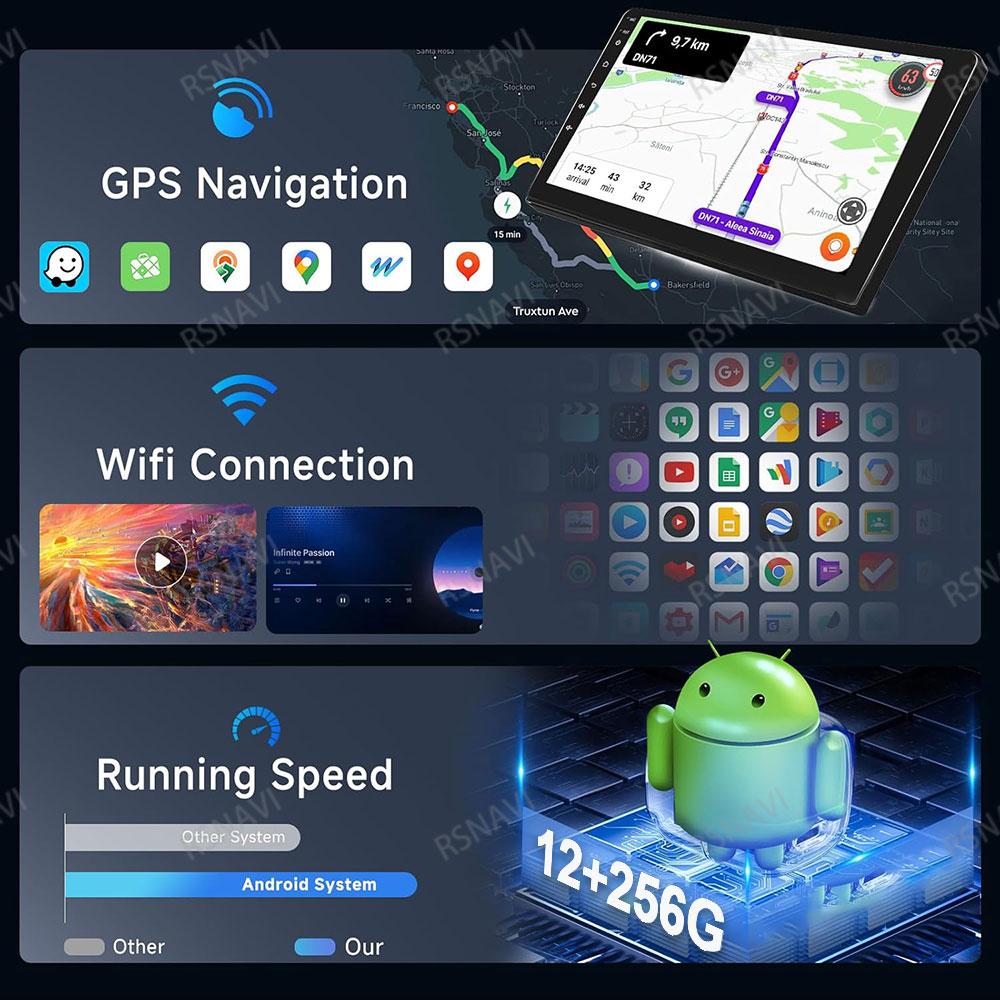Android 16 Car Radio For Honda CR-V 3 RE CRV 2007-2011 Multimedia Video Player Audio Auto 5G WIFI GPS RDS Navigation Qualcomm BT