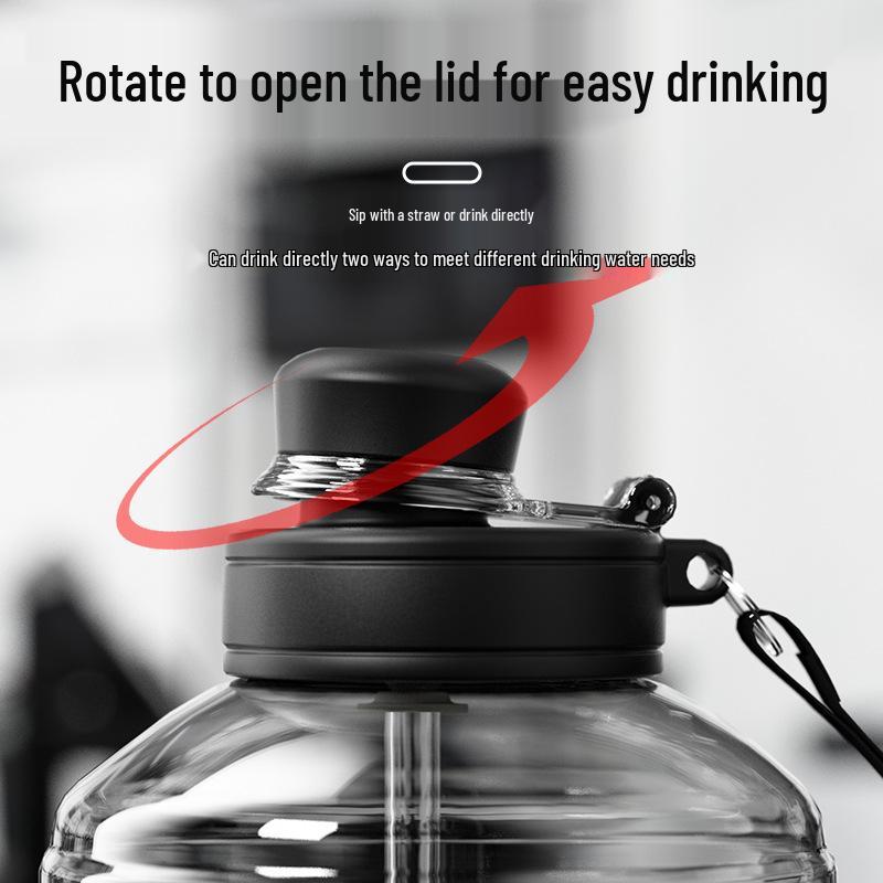 Durable Large-Capacity Sports Water Bottle – Anti-Fall, Wear-Resistant, Portable for Men & Women