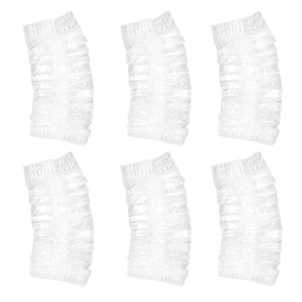 100Pcs Disposable Ear Guards Soft Elastic Clear Ear Covers for Bathing Hair Dying Styling Dressing